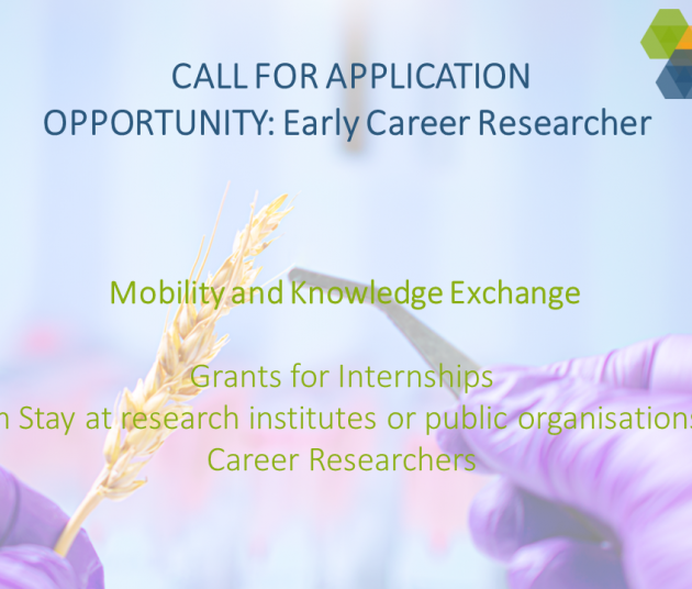 CALL FOR APPLICATION OPPORTUNITY: Early Career Researcher - call closed